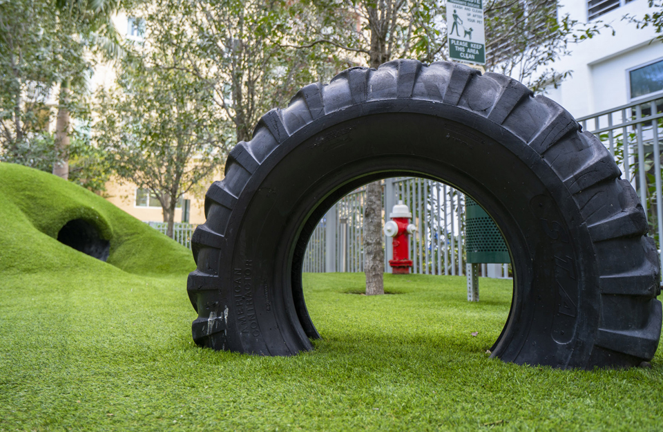 Pet Park with Mounds