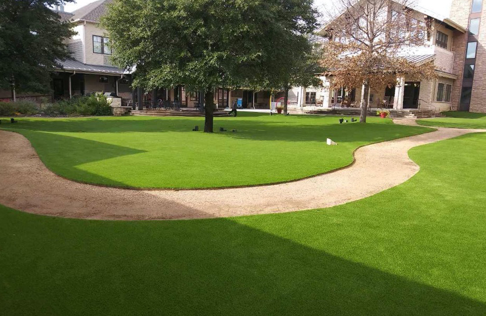 Artificial turf installed at the Ronald McDonald House