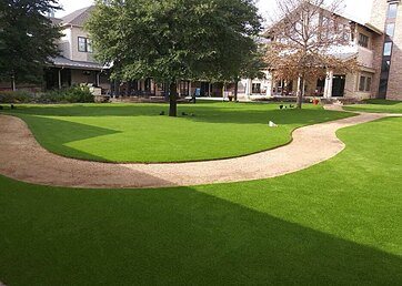 Synthetic turf installed at the Ronald McDonald House
