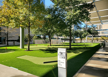 AT&T Performing Arts Center with Putting Green Course