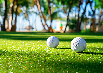 Synthetic turf putting green