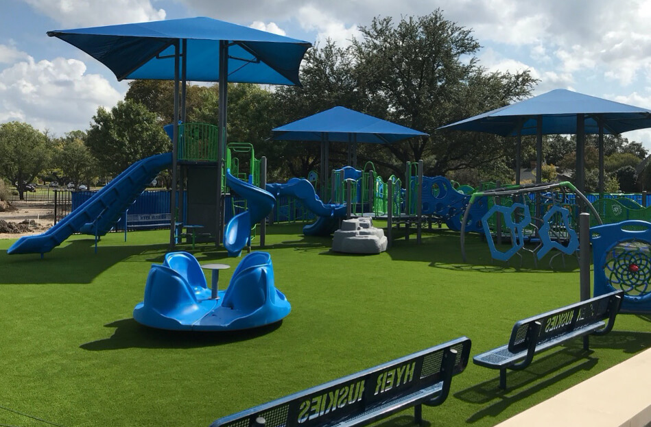 Playground with Artificial Turf